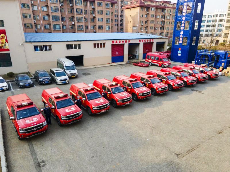 獵鷹前突皮卡消防車列裝丹東消防一線